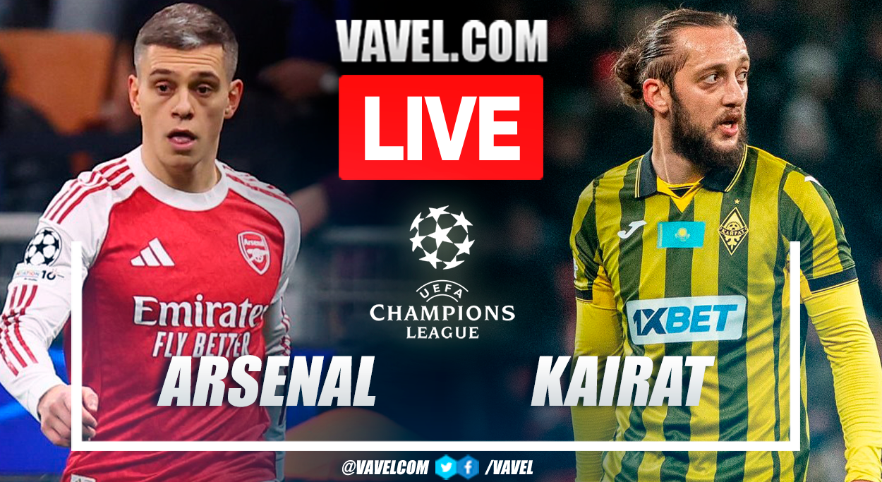 Goals and Highlights: Arsenal 3-2 Kairat Almaty in 2025-2 UEFA Champions League