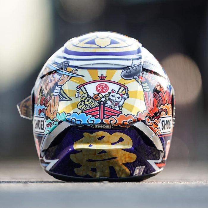 Helm Desain Baru Marc Marquez Untuk Pesta Gelar Juara Dunia di Motegi? 