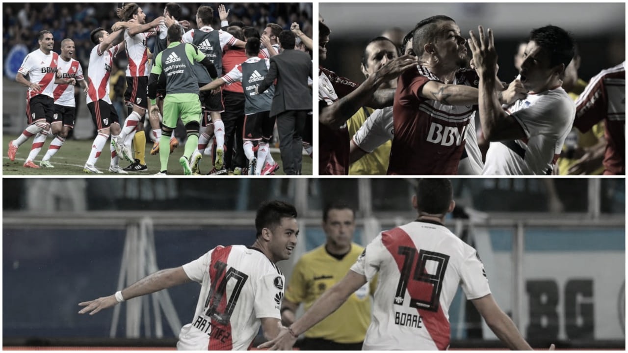 Las últimas 5 visitas de River a Brasil Las últimas 5 visitas de River a Brasil