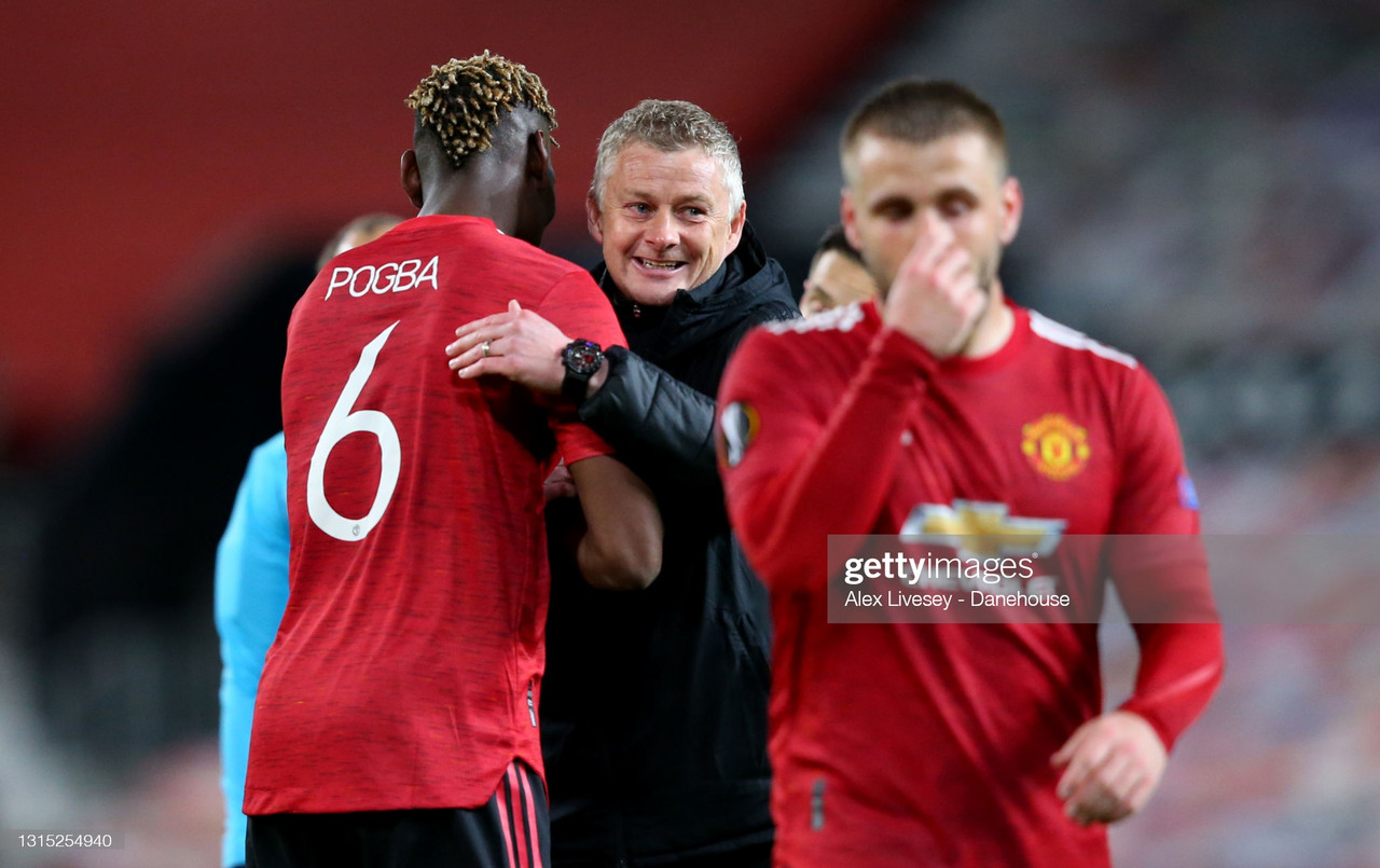 Solskjaer reflects on his reds running riot against Roma