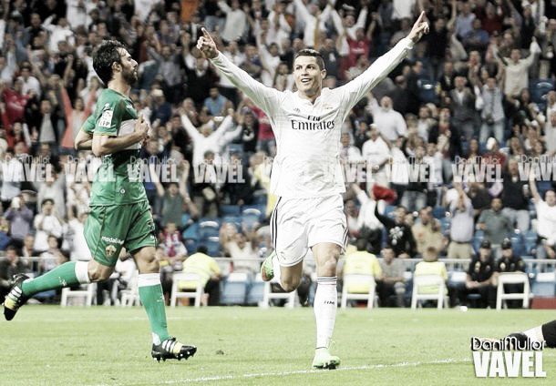 Ronaldo marca quatro e Real Madrid goleia Elche pela Liga