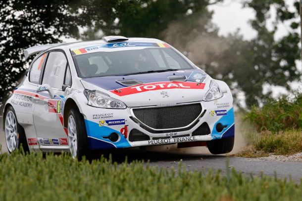 Abbring y Peugeot dominan en los tramos belgas. 1ª Etapa Ypres Rally