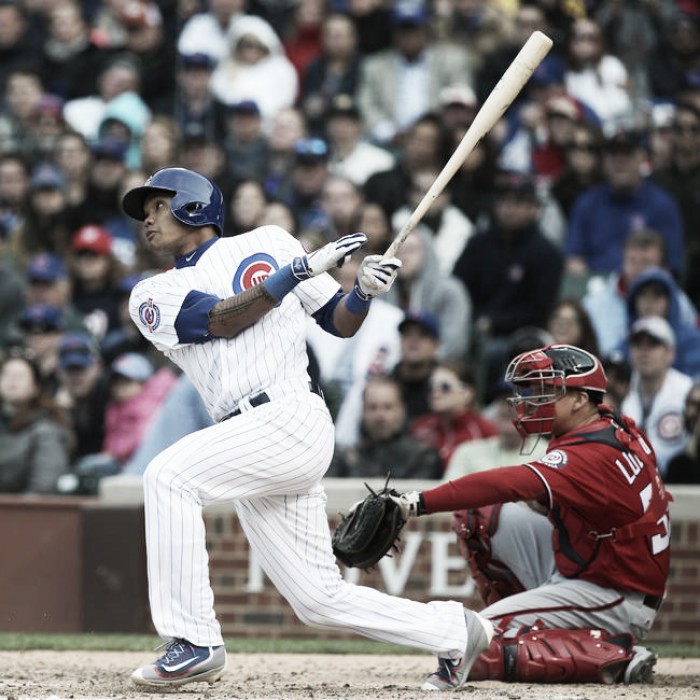 Addison Russell drives in three as Chicago Cubs improve to 23-6