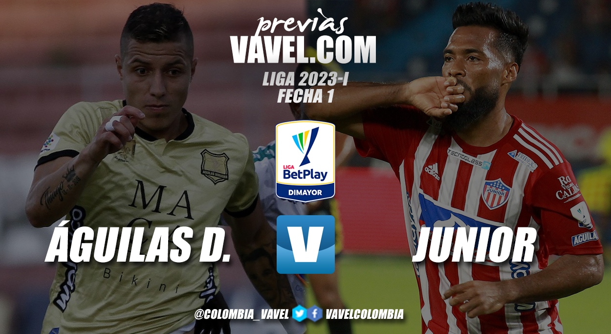 Previa Águilas Doradas vs Junior
de Barranquilla: arranca la Liga BetPlay para 'dorados' y 'rojiblancos'