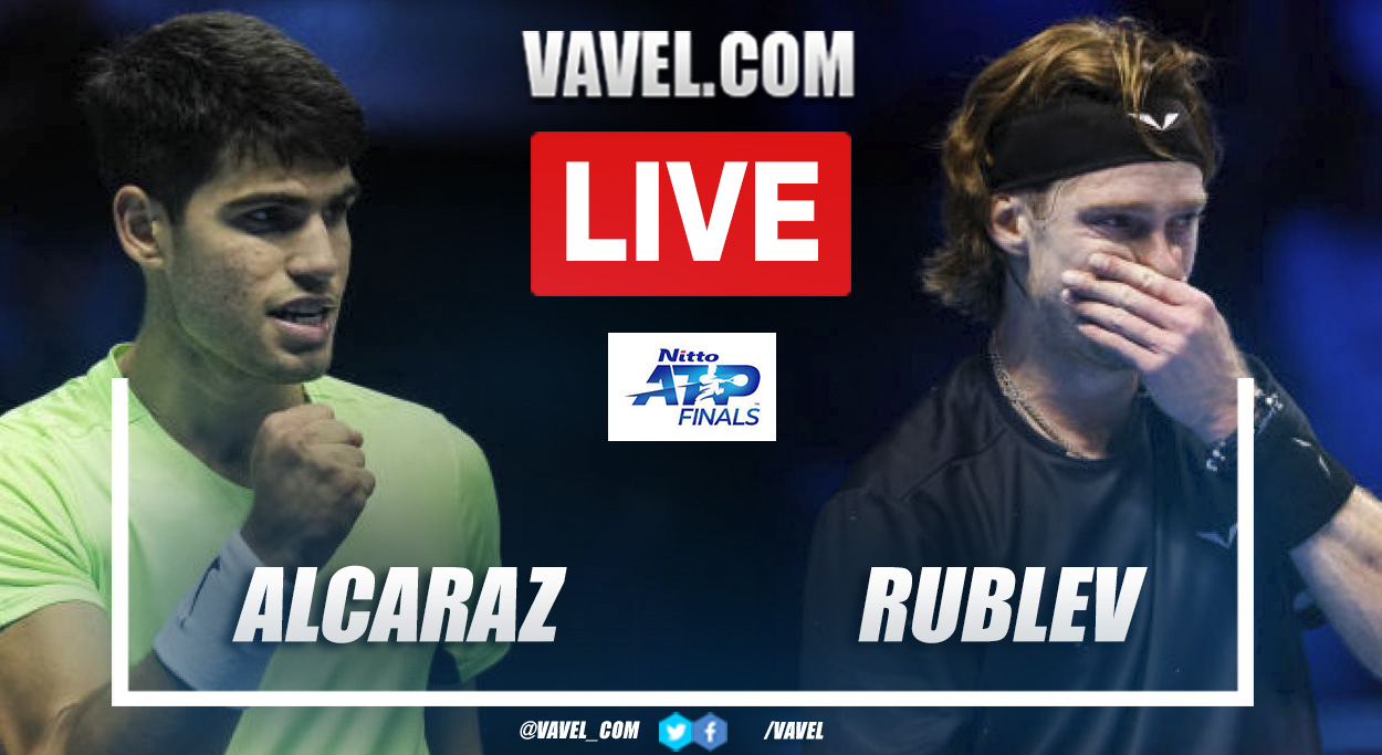 Highlights and points of Alcaraz 2-0 Rublev in ATP Finals 11/15/2023