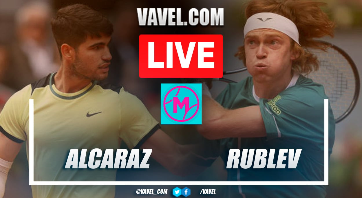 Highlights and points of Alcaraz 1-2 Rublev at Madrid Masters 1000