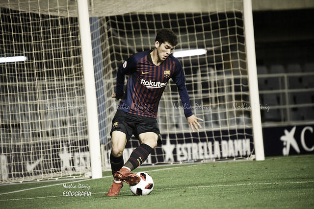 Aleñá marca su primer gol en el Camp Nou