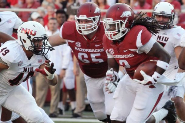 Arkansas Features Balanced Attack In Rout Of Northern Illinois
