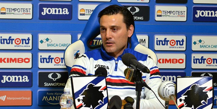 Samp, Montella ai microfoni: "Juve favorita ma non siamo battuti"