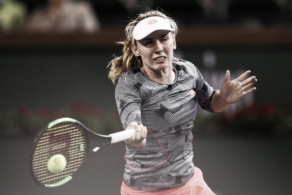 Alexandrova surpreende Wozniacki em longa partida na
segunda rodada de Indian Wells