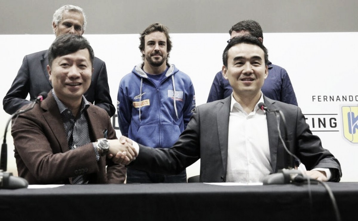 Alonso se asocia con Alibaba Cloud en el karting chino
