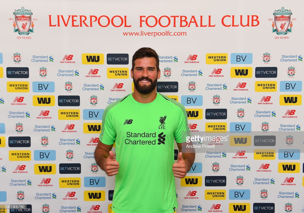 Liverpool sign goalkeeper Alisson from Roma for world record fee