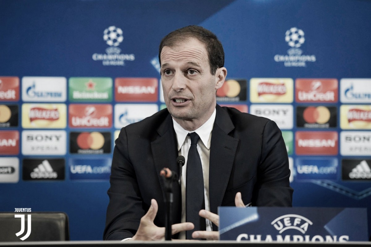 Allegri: "Saldremos con tres delanteros en el Bernabéu" Allegri: "Saldremos con tres delanteros en el Bernabéu"