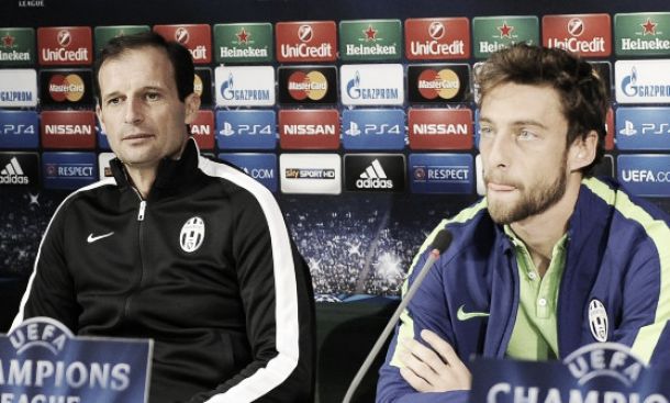 Allegri in conferenza stampa: "Pensiamo solo a lavorare bene" Marchisio: "Nessuna paura, solo entusiasmo"