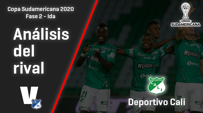 Millonarios, análisis del rival: Deportivo Cali (Fase 2 - ida, Sudamericana 2020)