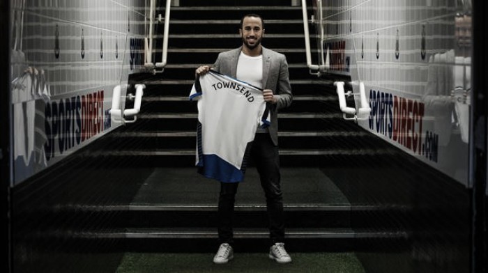 Andros Townsend completes his £12m switch to Newcastle United