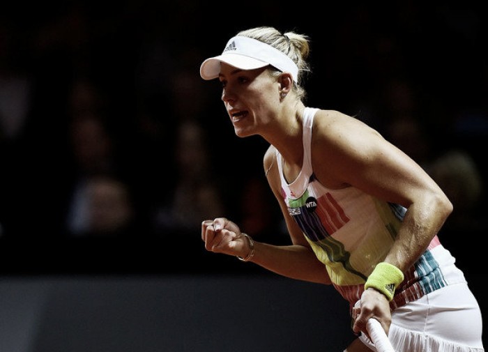 WTA Stuttgart: Angelique Kerber prevails against Petra Kvitova in three-set thriller