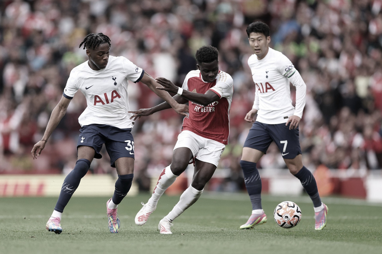 Arsenal sai na frente, mas Tottenham busca duas vezes o empate na Premier League