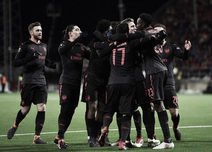 Arsenal joga para o gasto, faz três no Ostersunds e se aproxima das oitavas da Europa League