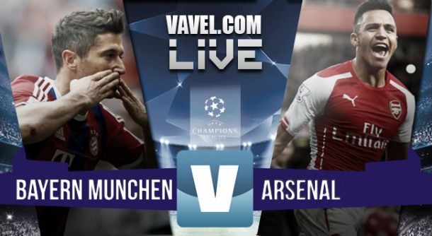 Result Bayern Munich - Arsenal in Champions League 2015 (5-1)