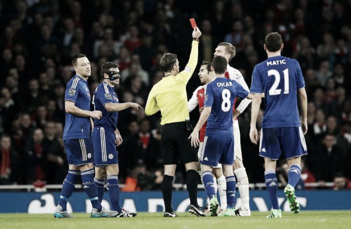 Arsenal 0-1 Chelsea: 10-man Gunners silenced by Blues