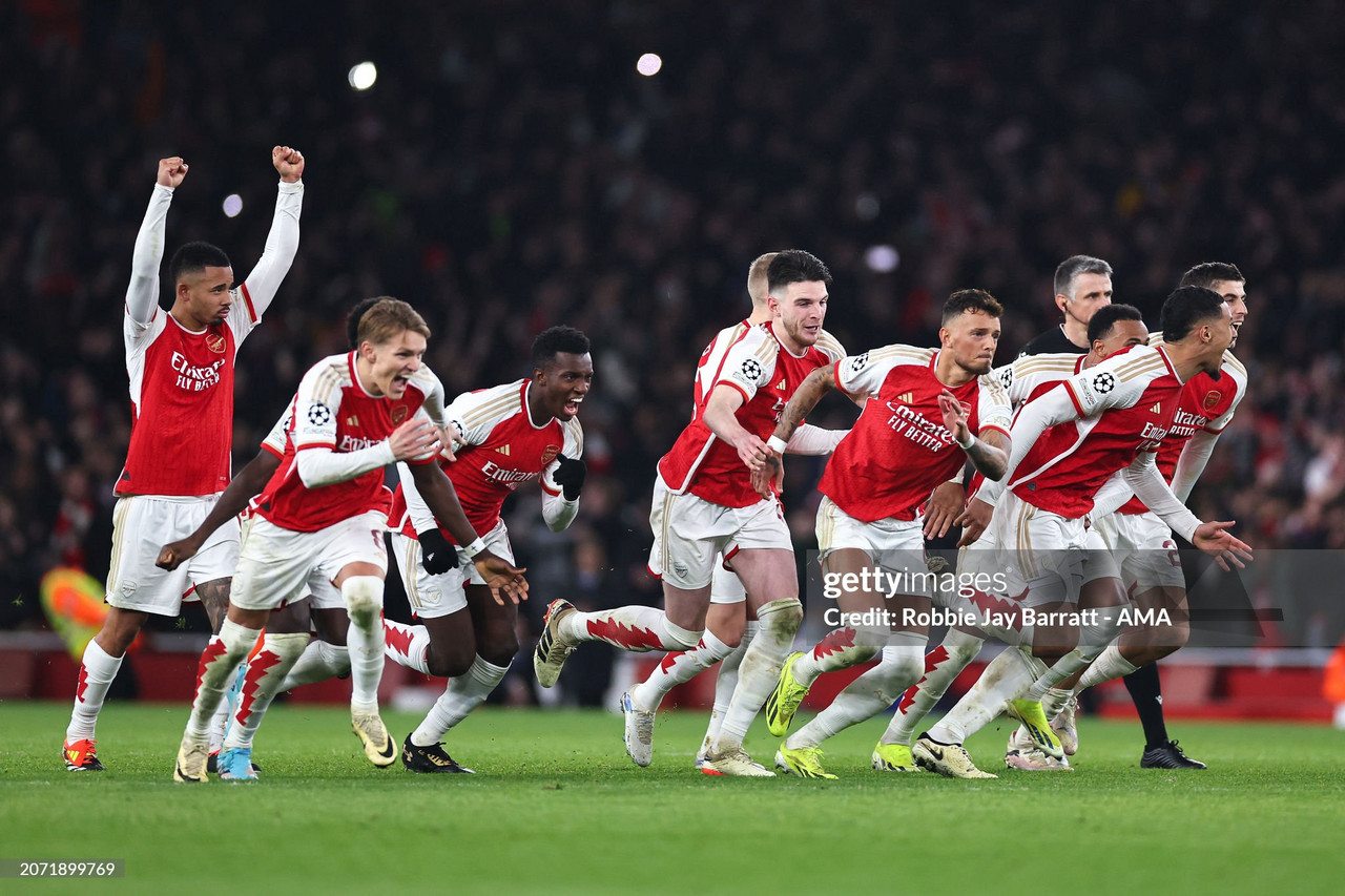 Arsenal 1-0 Porto (4-2 on penalties) - David Raya the shootout hero as Arsenal reach the quarter-finals