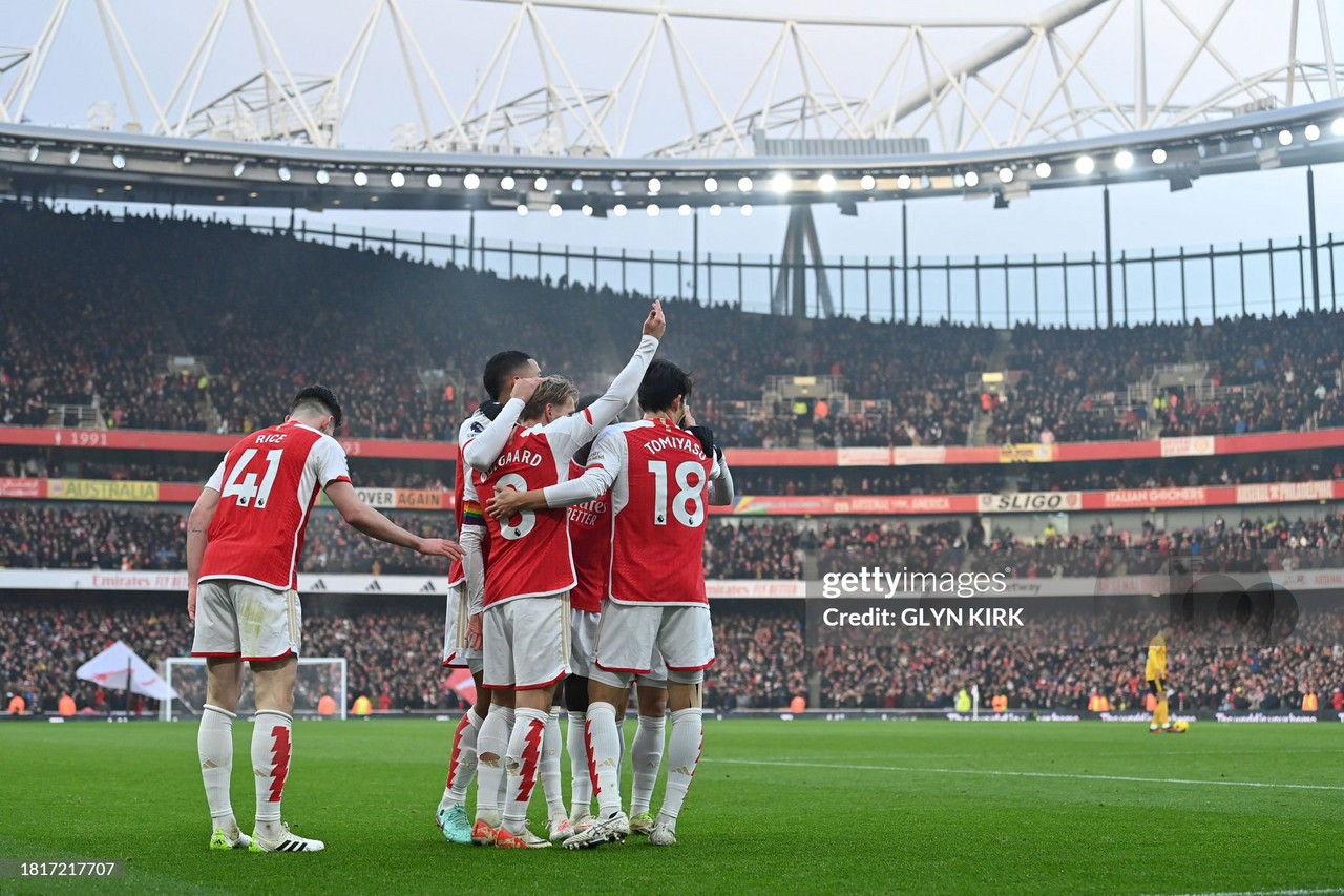Arsenal 2-1 Wolves: Gunners hold on to move four clear at the top