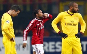 Gunners shot down by ruthless AC Milan