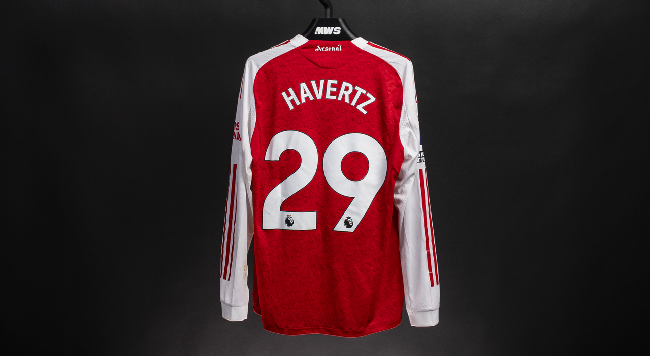 Kai Havertz match-worn shirts sells for five-figure sum as Arsenal crowned Premier League champions after 22-year wait