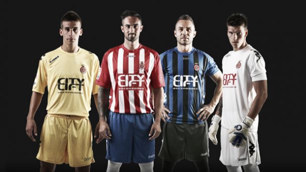 El Girona presenta sus nuevas equipaciones para la próxima temporada