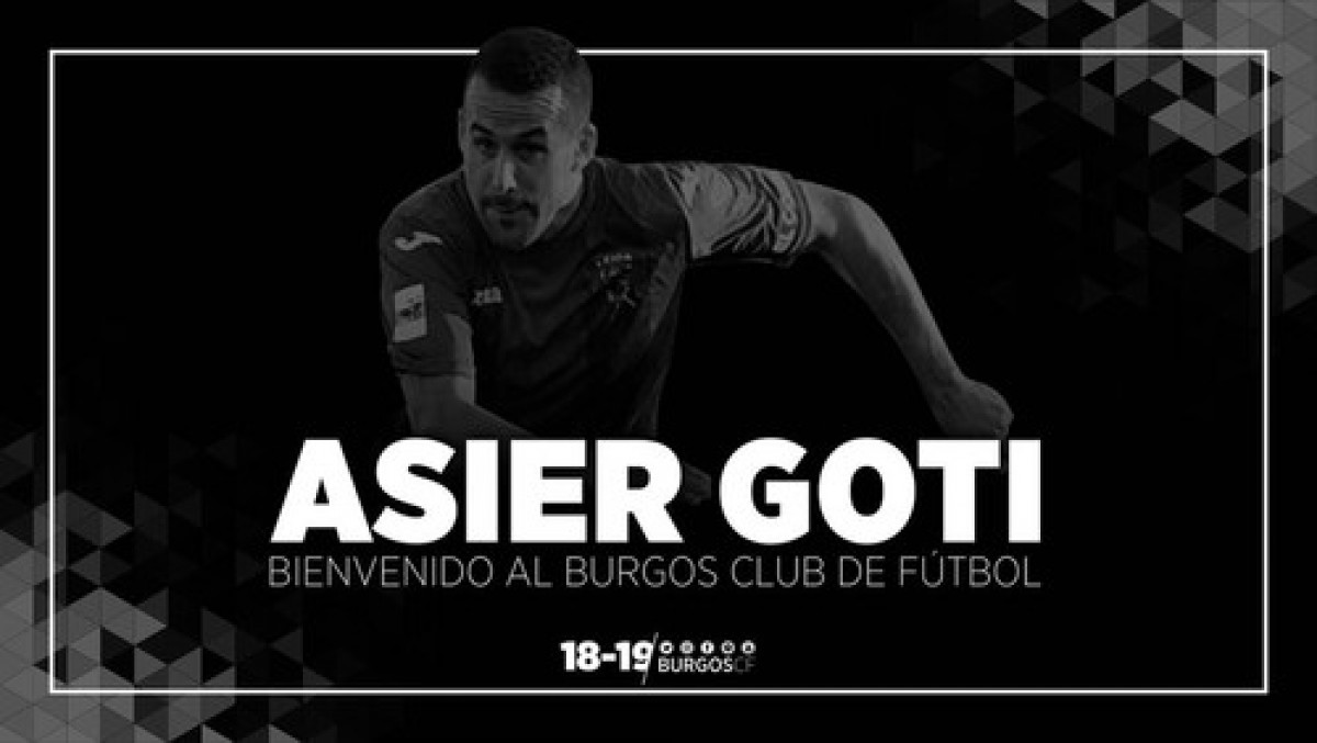 Asier Goti, nuevo fichaje del Burgos CF