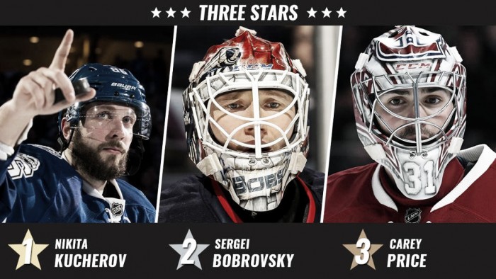 Kucherov lidera a las estrellas de la semana