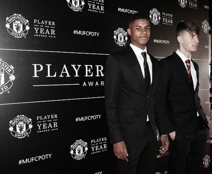Marcus Rashford awarded Jimmy Murphy under-18s player of the year