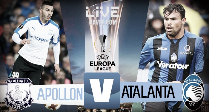 Risultato Apollon - Atalanta in diretta, LIVE Europa League 2017/18 - Ilicic(r), Zelaya! (1-1)