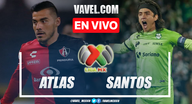 Goles y resumen del Atlas 2-2 Santos en Liga MX 2023