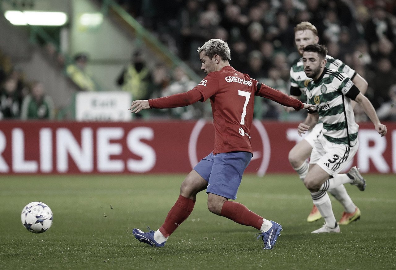 Celtic e Atlético empatam na Escócia em jogo de quatro gols 