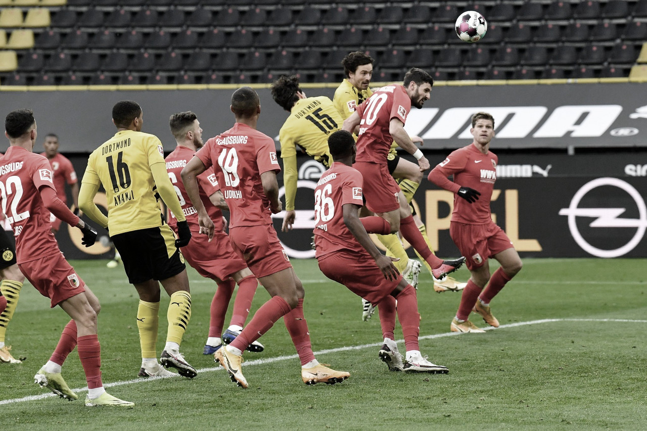 Borussia Dortmund deslancha no segundo tempo e vence Augsburg