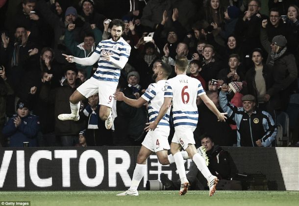 QPR 3-2 West Bromwich Albion: Austin nets a hat-trick as Rednapp's men move out of the bottom three