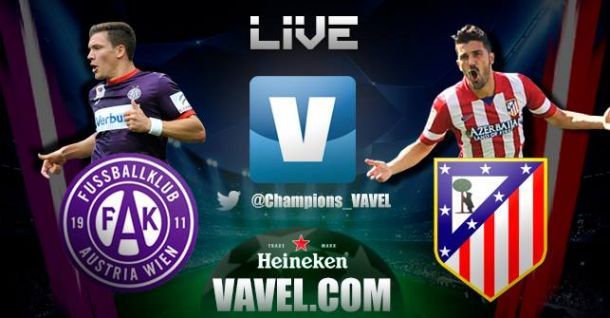 Diretta Austria Vienna - Atlético Madrid in Champions League