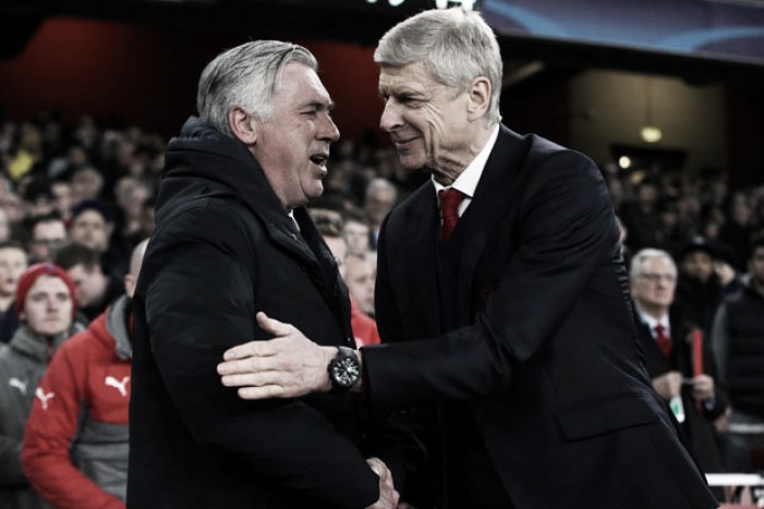 Champions League, la soddisfazione di Ancelotti e l'amarezza di Wenger