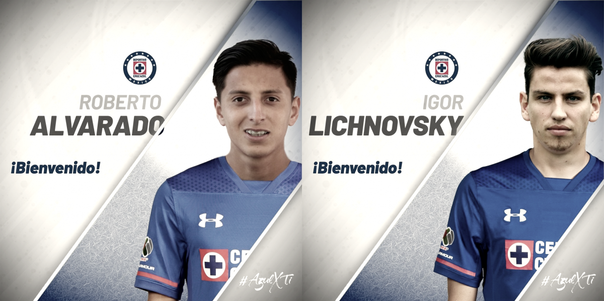 Roberto Alvarado e Igor Lichnovsky, nuevos jugadores de Cruz Azul