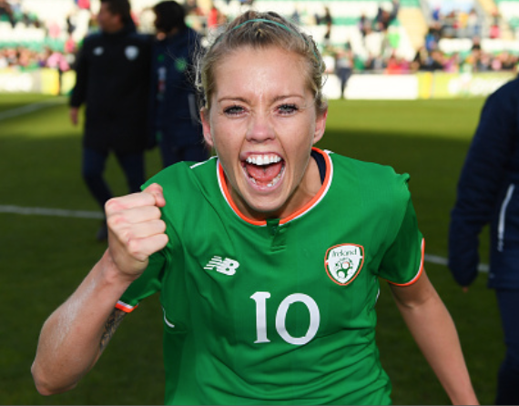 Republic of Ireland and North Carolina Courage midfielder Denise O'Sullivan. (Photo By Stephen McCarthy/Sportsfile via Getty Images)