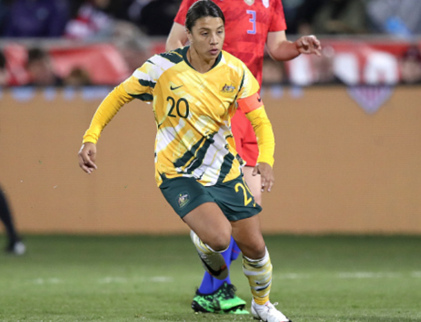 Superstar and Australia's captain Sam Kerr (Photo by Robin Alam/Icon Sportswire via Getty Images)