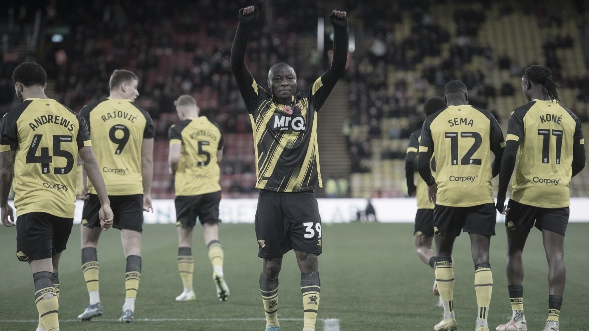 Watford sub Mileta Rajovic heads home dramatic equaliser against Millwall