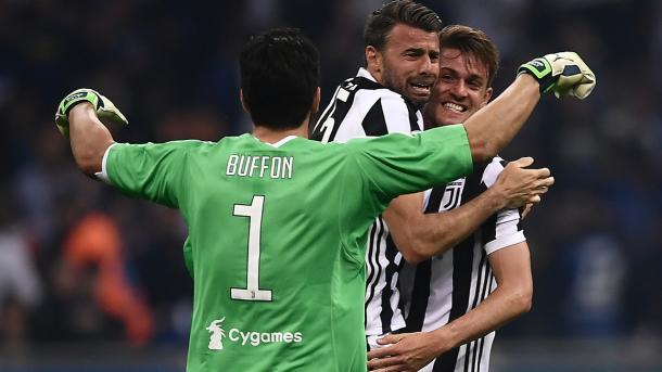 Los jugadores de la Juve celebran la victoria clave entre lágrimas | Foto: Juventus FC