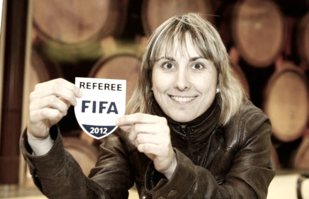 Marta Frías, la encargada de dirigir el encuentro en tierras andaluzas | RFEF