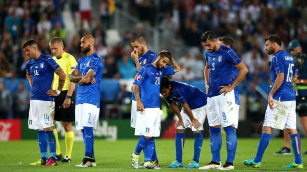 L'Italia dopo l'eliminazione ai rigori contro la Germania ad Euro 2016 | Photo: corrieredellosport
