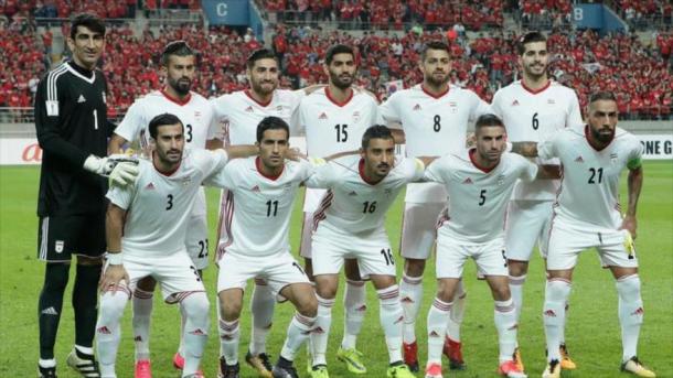 La selecció iraní antes de un partido Foto: AFP