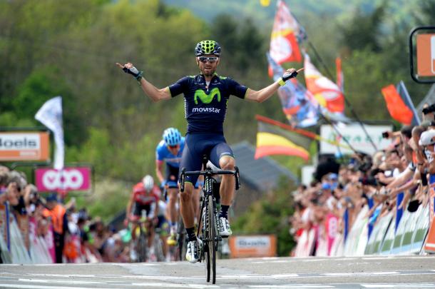 Alejandro Valverde llega al Giro de Italia como uno de los máximos favoritos | Fotografía: Movistar Team