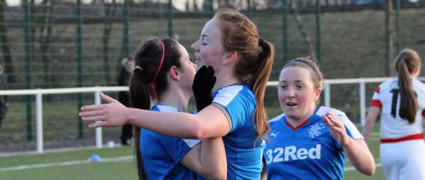 Rangers will be expecting an easy win tomorrow. (Photo: Rangers Ladies FC)